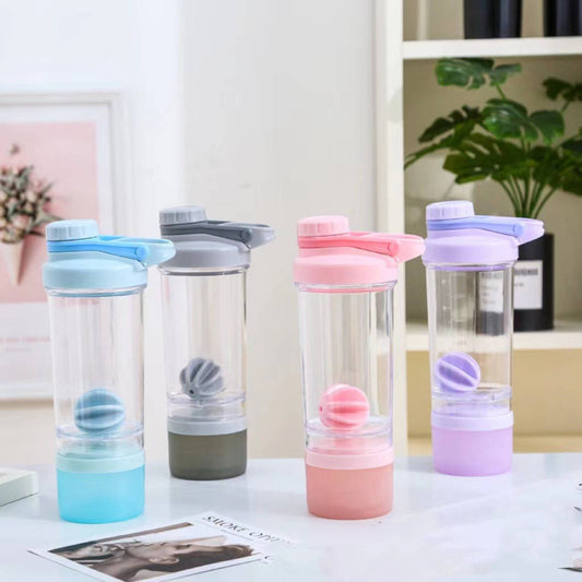 Shaker Bottle with Protein Storage Container 620 ml / 21 oz - BonBon Beauty & Wellness